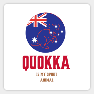 QUOKKA IS MY SPIRIT ANIMAL AUSTRALIA  ROTTNEST ISLAND Sticker